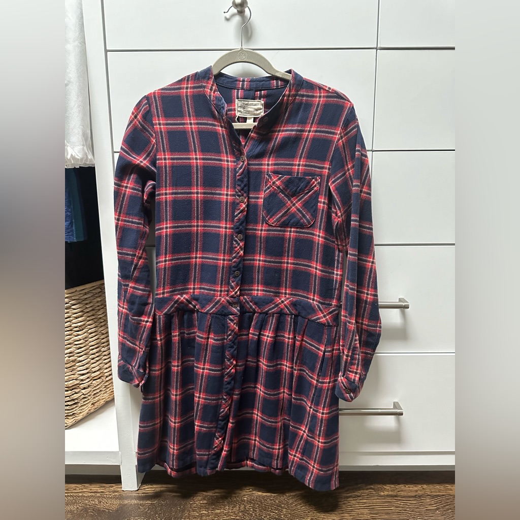Current/Elliott Flannel Mini Dress